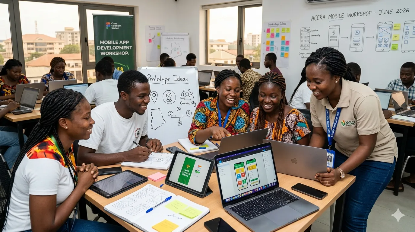 Build Your First Mobile App workshop in Accra